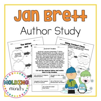 Preview of Jan Brett Author Study- Book Reviews and Activities