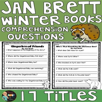Preview of Jan Brett Books Comprehension Questions