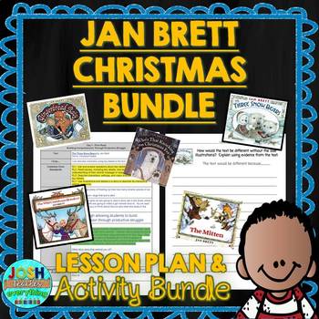 Preview of Jan Brett Christmas Bundle - Read Aloud Lesson Plans and Activities
