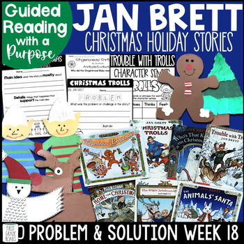 Preview of Jan Brett Christmas Troll Activities Book Companion Reading Comprehension
