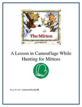 Preview of Jan Brett The Mitten Camouflage Game for Hunting Mittens