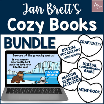 Preview of Jan Brett's Cozy and Cozy in Love BUNDLE