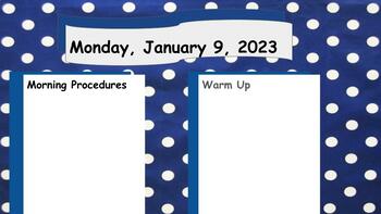 Preview of Jan-Feb slides polka dot