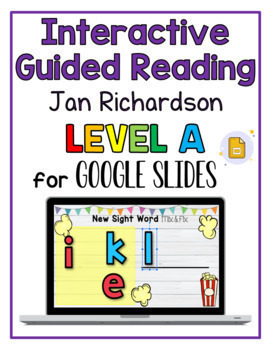 Preview of Jan Richardson Guided Reading | Emergent Level A | Virtual Lesson Google Slides