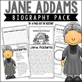 Jane Addams Biography Unit Pack Womens History
