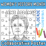 Jane Addams Collaborative Coloring Poster Activities, Wome