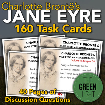 Preview of Jane Eyre Task Cards: Bell-ringers, Activities, Discussion Questions