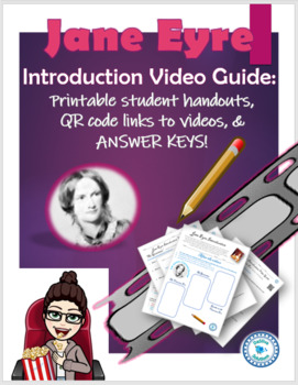 Preview of Jane Eyre unit introduction - PDF Video Guides, Activities, & Answer Keys