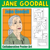 Jane Goodall Collaborative Poster Art Coloring page, Women