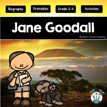 Preview of Jane Goodall Reading Comprehension Activities for Women's History Month 