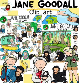 Preview of Jane Goodall- clip art