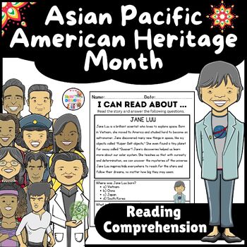 Preview of Jane Luu Reading Comprehension / Asian Pacific American Heritage Month