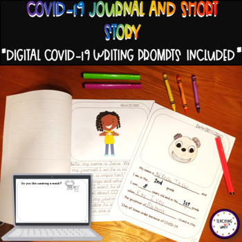 Preview of Janie's Journal: A COVID-19 Short Story with COVID-19 Journal & Writing Prompts