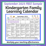 FREE September 2023 Family Learning Calendar