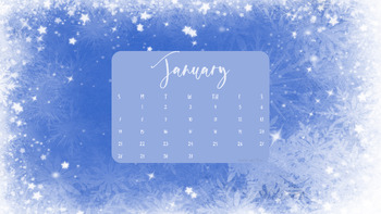January 2024 Desktop Wallpaper Calendar by Teachin with Risa | TPT