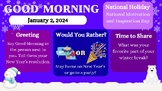 January 2024 Morning Meeting Slides