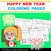 2024 coloring pages - I Wish You A Happy New Year