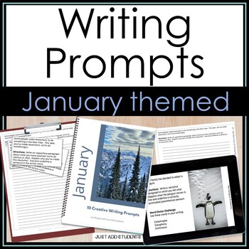 January Writing Prompts Bell Ringer and Creative Writing Warm Ups