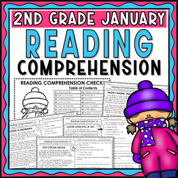 Preview of January - 2nd grade Reading Passages with Comprehension Questions