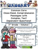 Jan. 3rd- Close Read Comprehension Passages with Questions