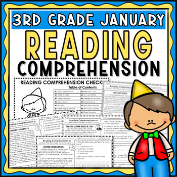 Preview of January - 3rd grade Reading Passages with Comprehension Questions