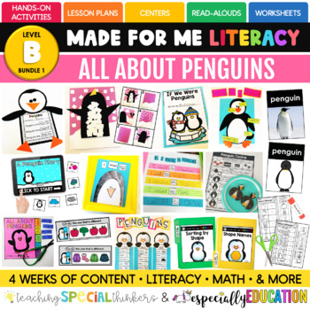 Preview of January: All About Penguins (Made For Me Literacy)