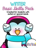 Winter Basic Skills Activity Pack for Students With Autism