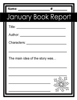 Preview of January Book Report