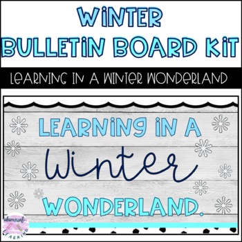 Preview of January Bulletin Board Winter Door Decoration