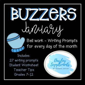 Preview of Bell Work JANUARY Buzzers