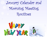 January Calendar & Morning Meeting Routines for Smartboard