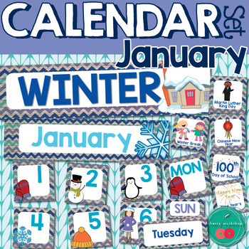 Preview of January Calendar Numbers