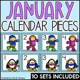January Calendar Pieces