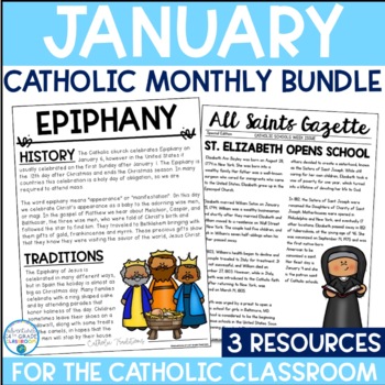 Preview of January Catholic Bundle