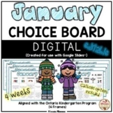 January Choice Boards (Kindergarten) - DIGITAL {Google Slides™}
