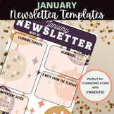 January | Class Newsletter Templates (Editable!)