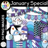 January Clip Art ● January Monthly Special ● Limited Time Offer