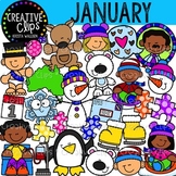 January Clipart {Creative Clips Clipart}
