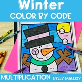 Snow Winter Snowman Coloring Pages Sheets Color by Code Nu
