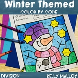 Winter Snow Snowman Coloring Pages Sheets Division Color b