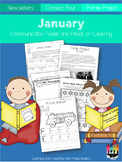 January Communication Folder and Homework Packet