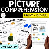 January Comprehension | Print + Digital Picture Comprehens