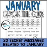 January Crack the Code Winter New Year's Cryptogram Secret