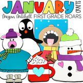 January Craft Activities Penguin, Snowman, Hot Chocolate, 
