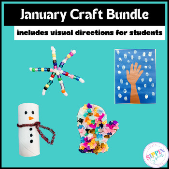 Preview of January Craft Bundle with Visual Directions