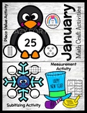 January Crafts: Penguin, New Year, Winter & Number Sense, 