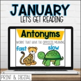 January DIGITAL Lets Get Reading 2nd Grade Reading Unit fo