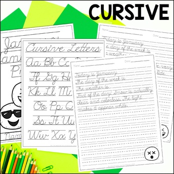 January Daily Handwriting Practice | Print Handwriting | Cursive ...
