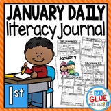 January Daily Literacy Review Journal for First Grade