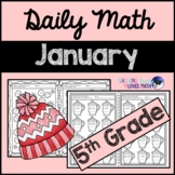 January Daily Math Review 5th Grade Common Core